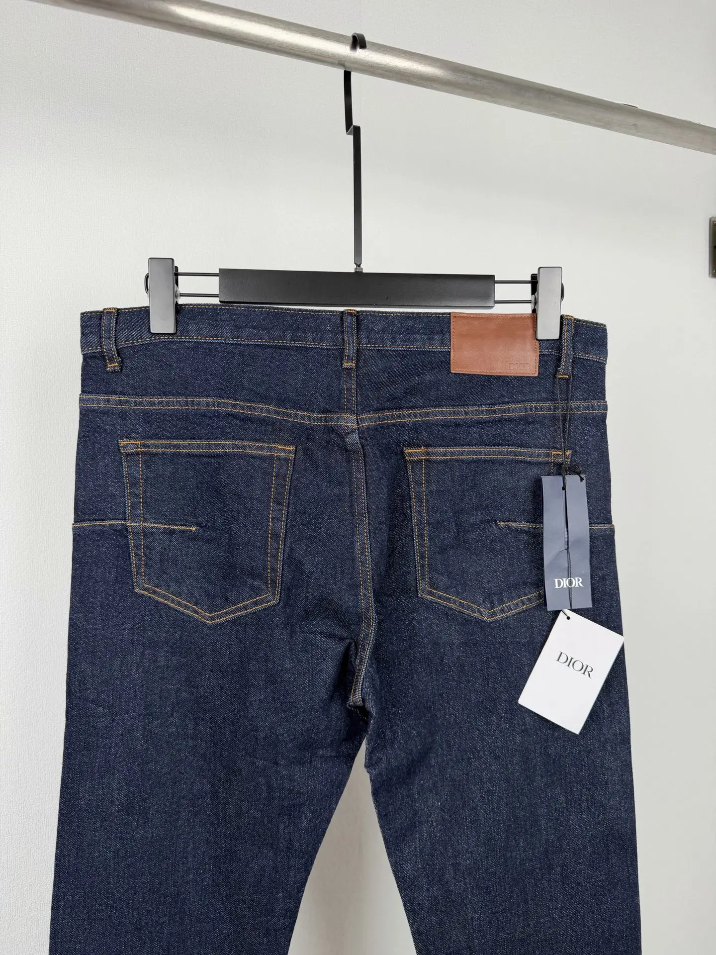 Oblique Monogram Cuff Straight-Leg Jeans D33021389 — view 4