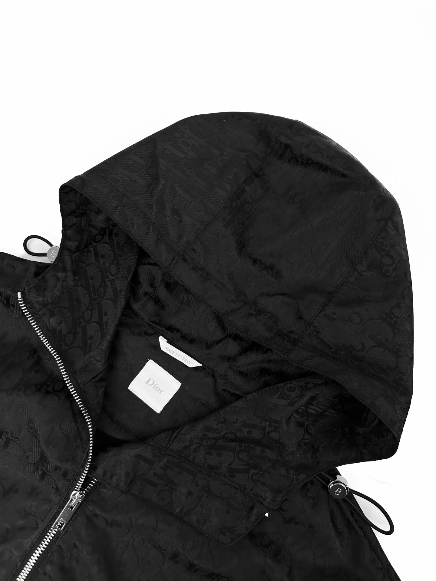 Oblique Jacquard Taffeta Cropped Hooded Jacket D33024777 — view 3