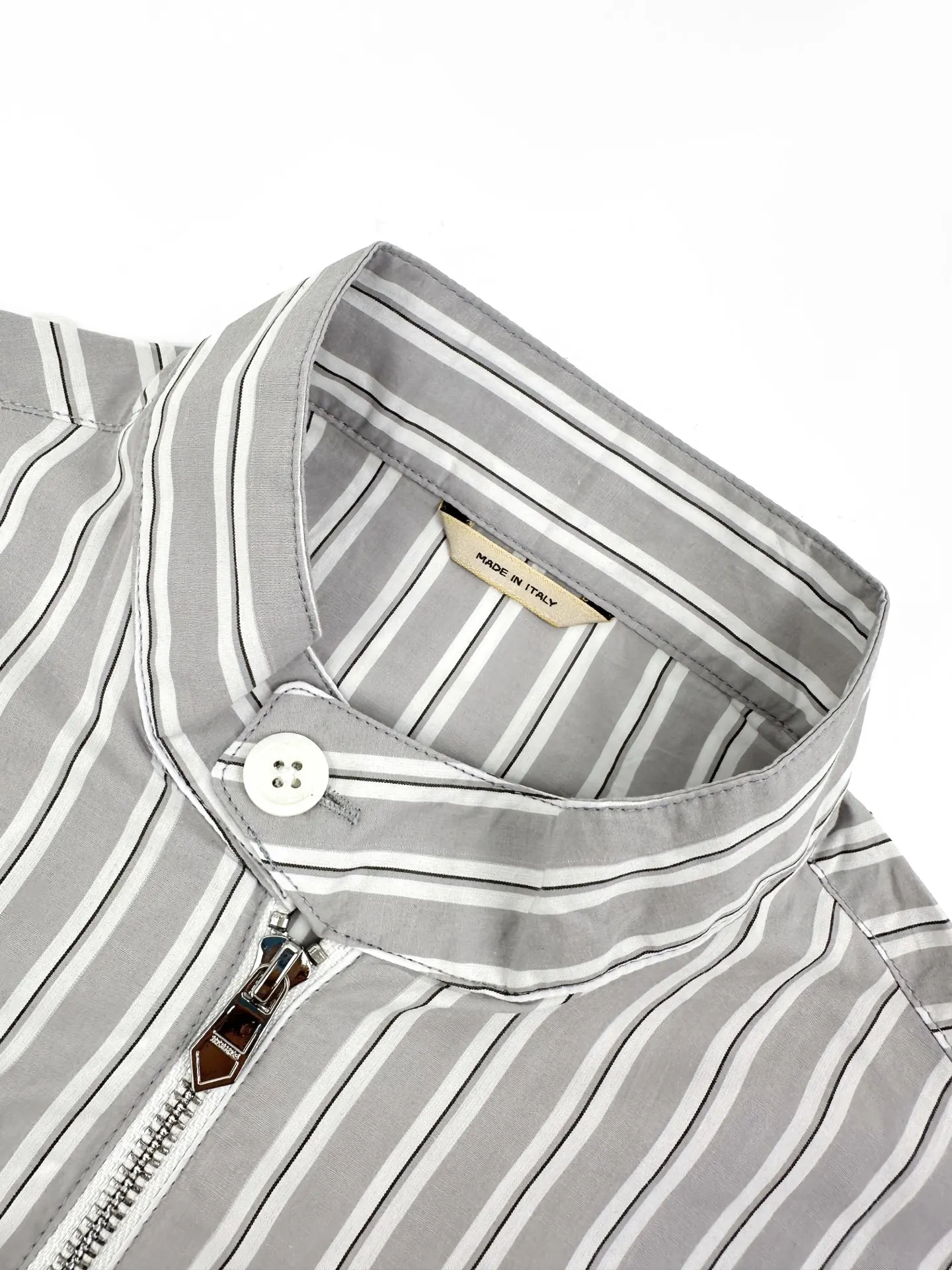 Striped Cotton Harrington Jacket with Equestrian Print D33023217 — view 3