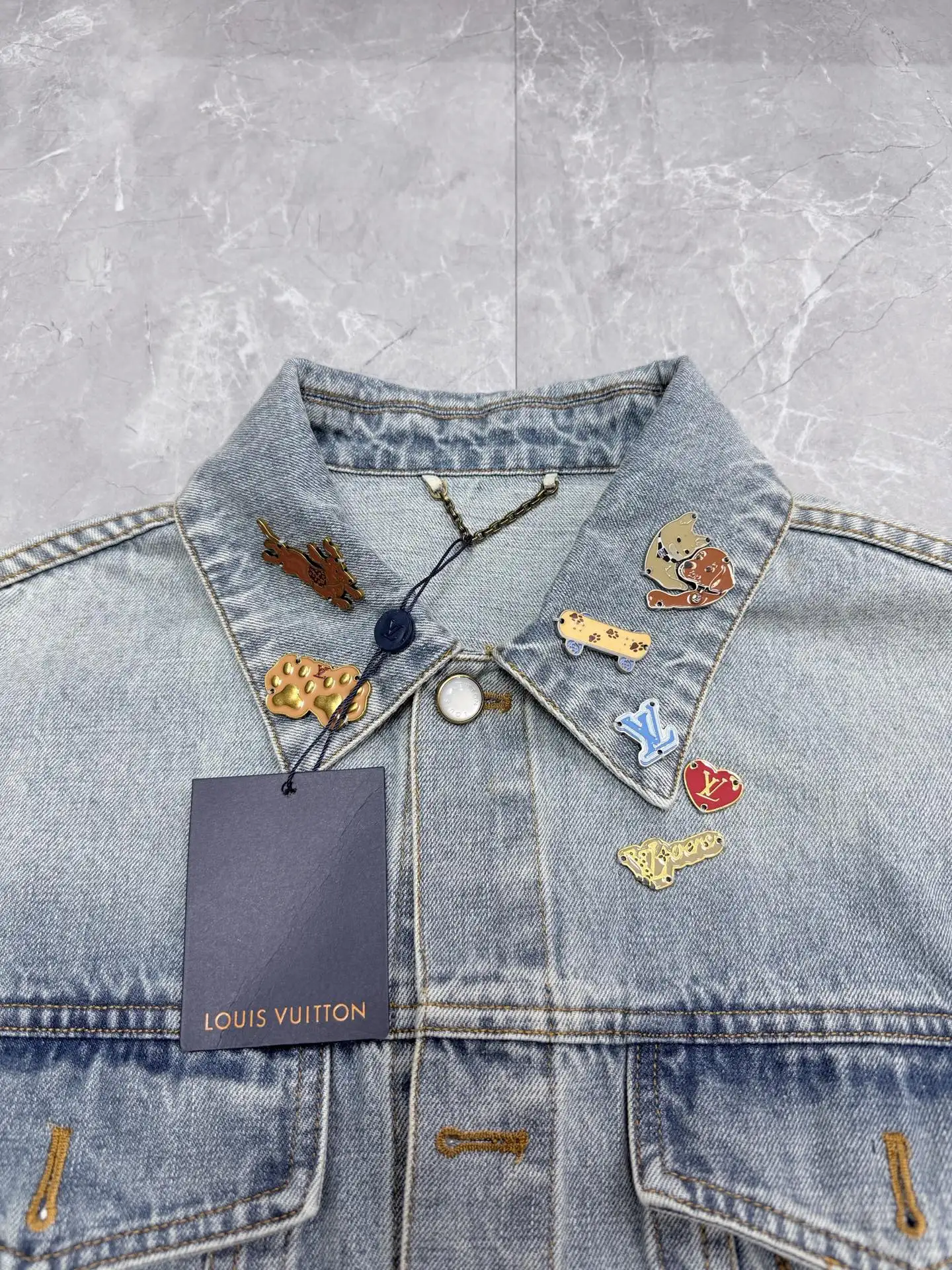 Embellished Denim Trucker Jacket D33023336 — view 3