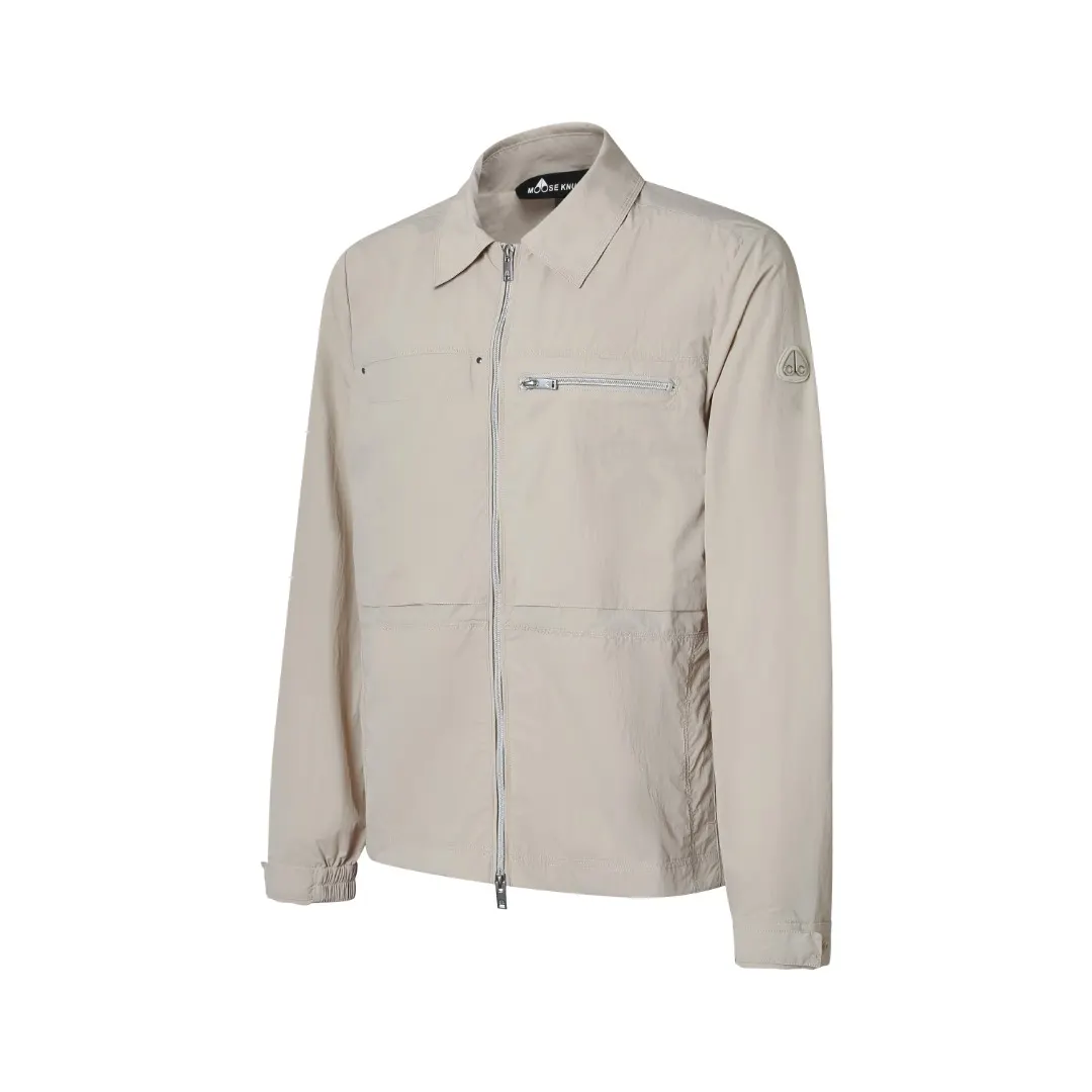 Logo-Patch Zip-Up Overshirt Jacket D33524883 — view 2