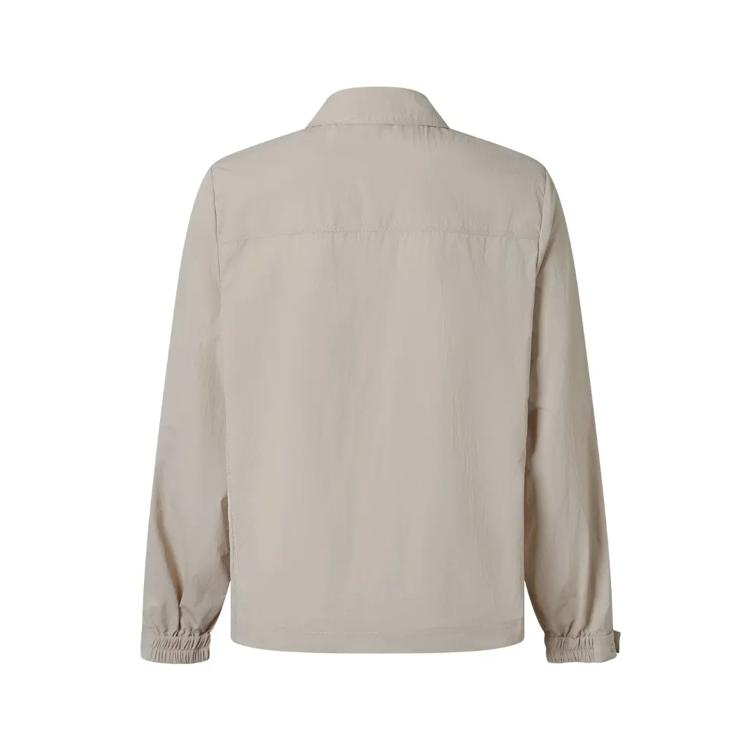 Logo-Patch Zip-Up Overshirt Jacket D33524883 — view 3