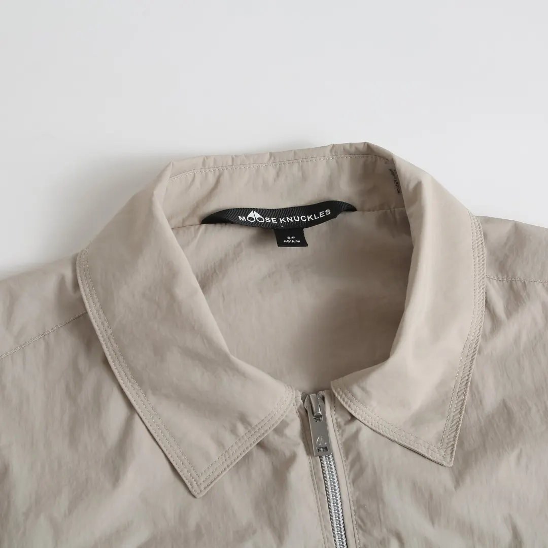 Logo-Patch Zip-Up Overshirt Jacket D33524883 — view 4