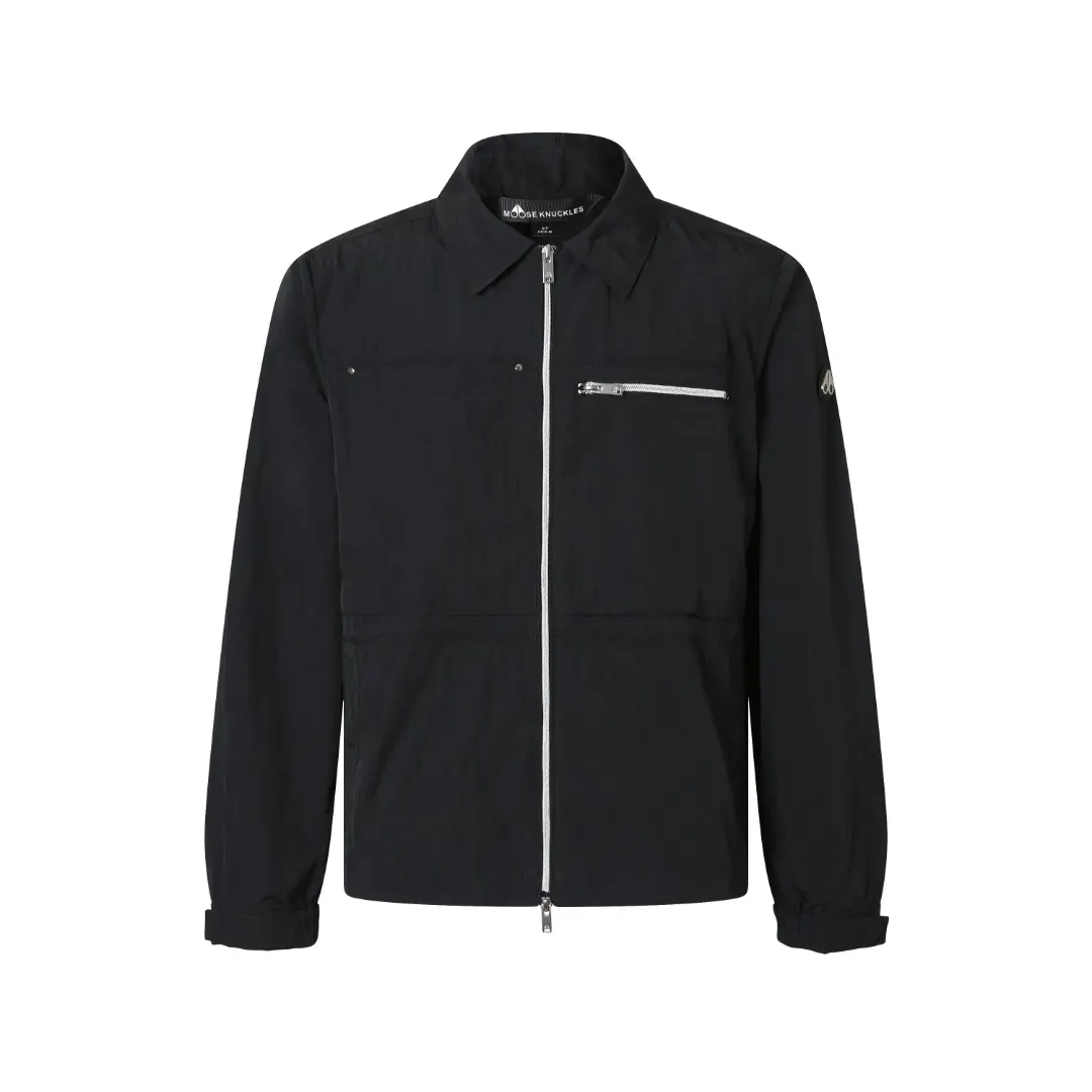 Logo-Patch Zip-Up Overshirt Jacket D33524884