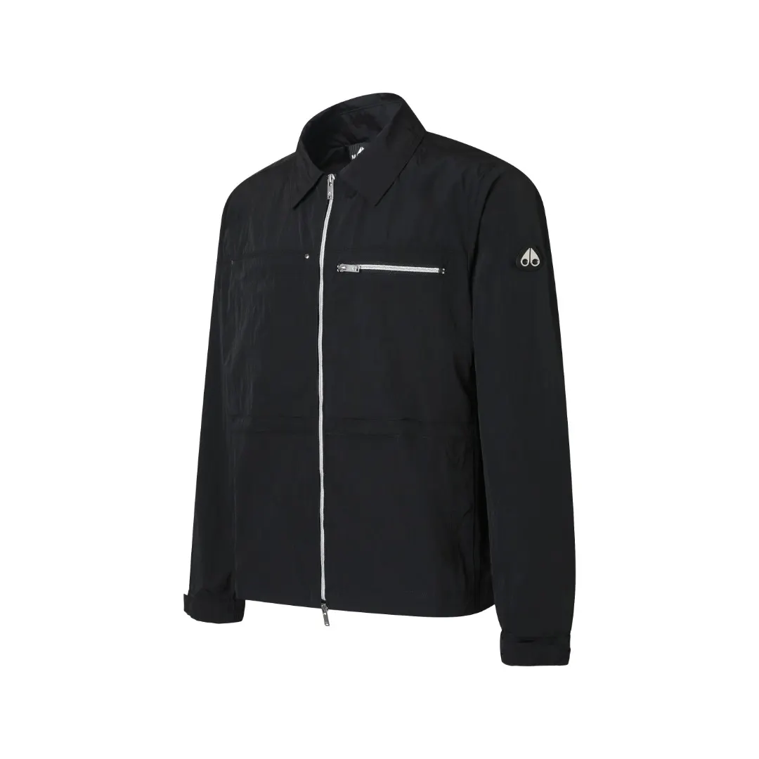 Logo-Patch Zip-Up Overshirt Jacket D33524884 — view 2