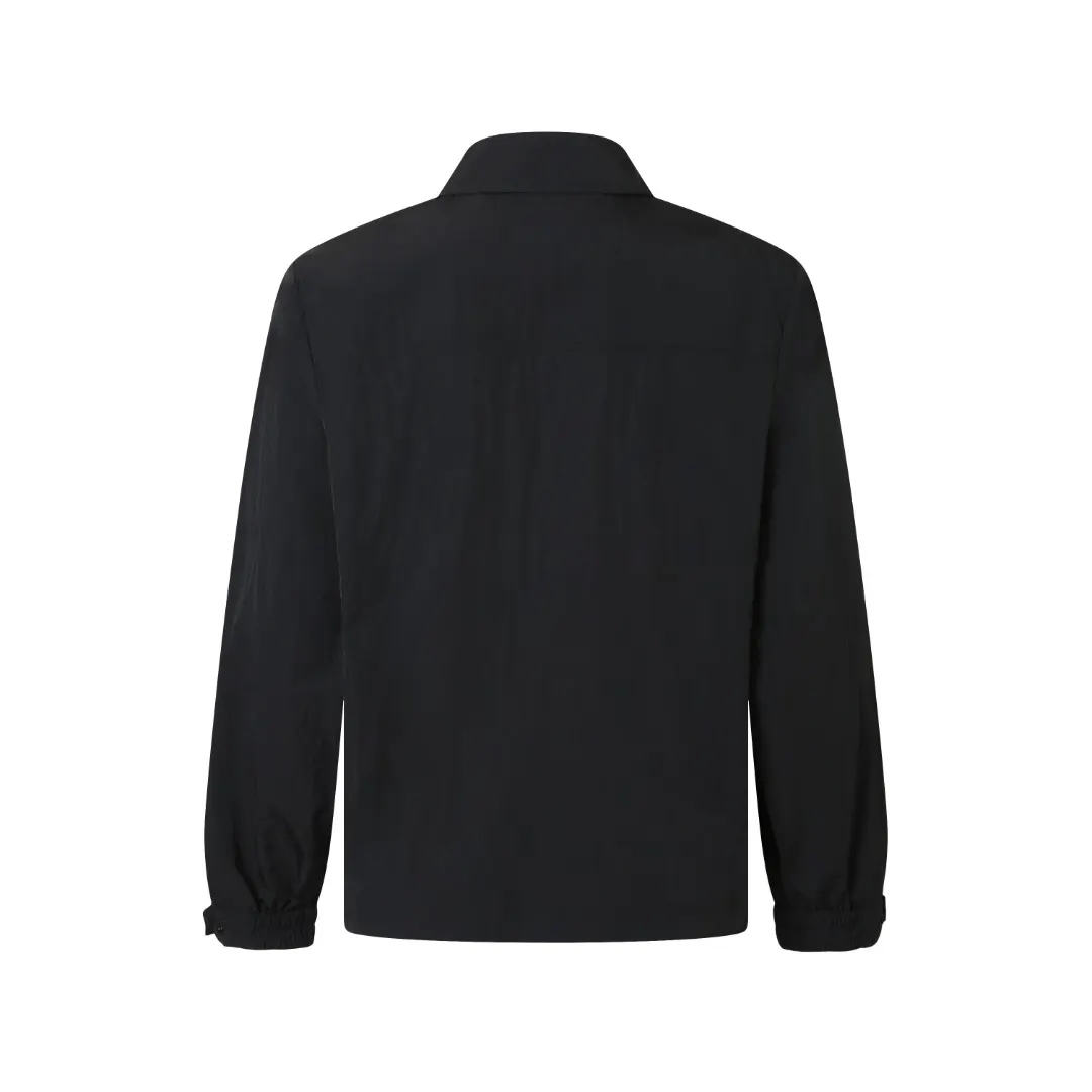 Logo-Patch Zip-Up Overshirt Jacket D33524884 — view 3