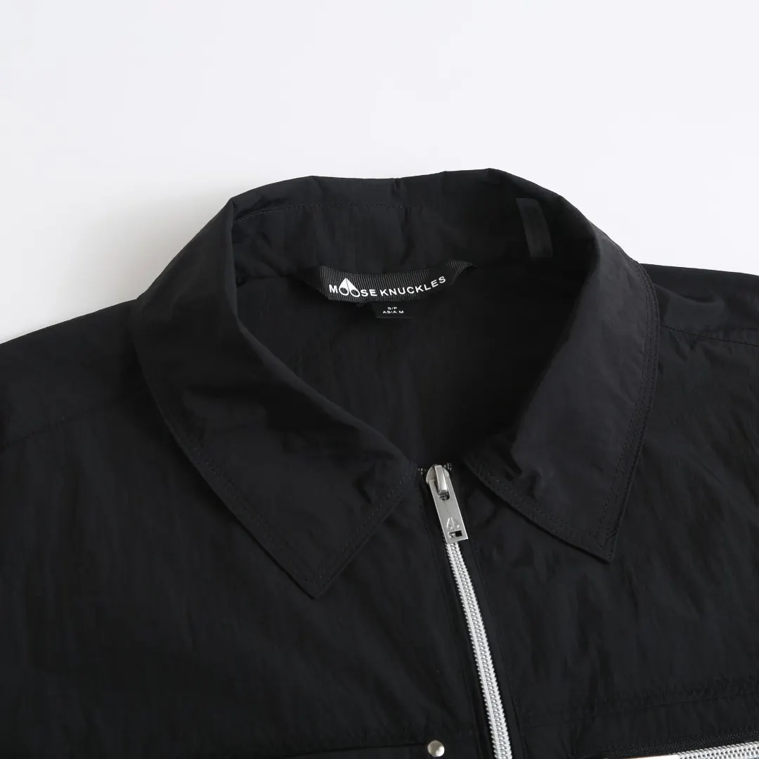 Logo-Patch Zip-Up Overshirt Jacket D33524884 — view 4
