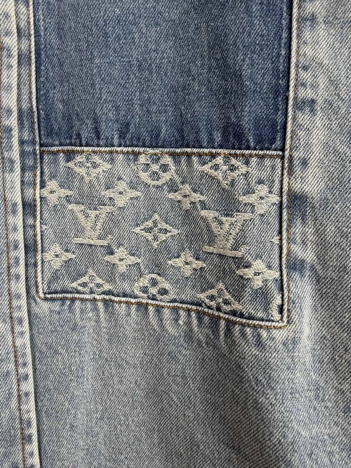 Monogram Patchwork Washed Denim Shirt D34021297 — view 8