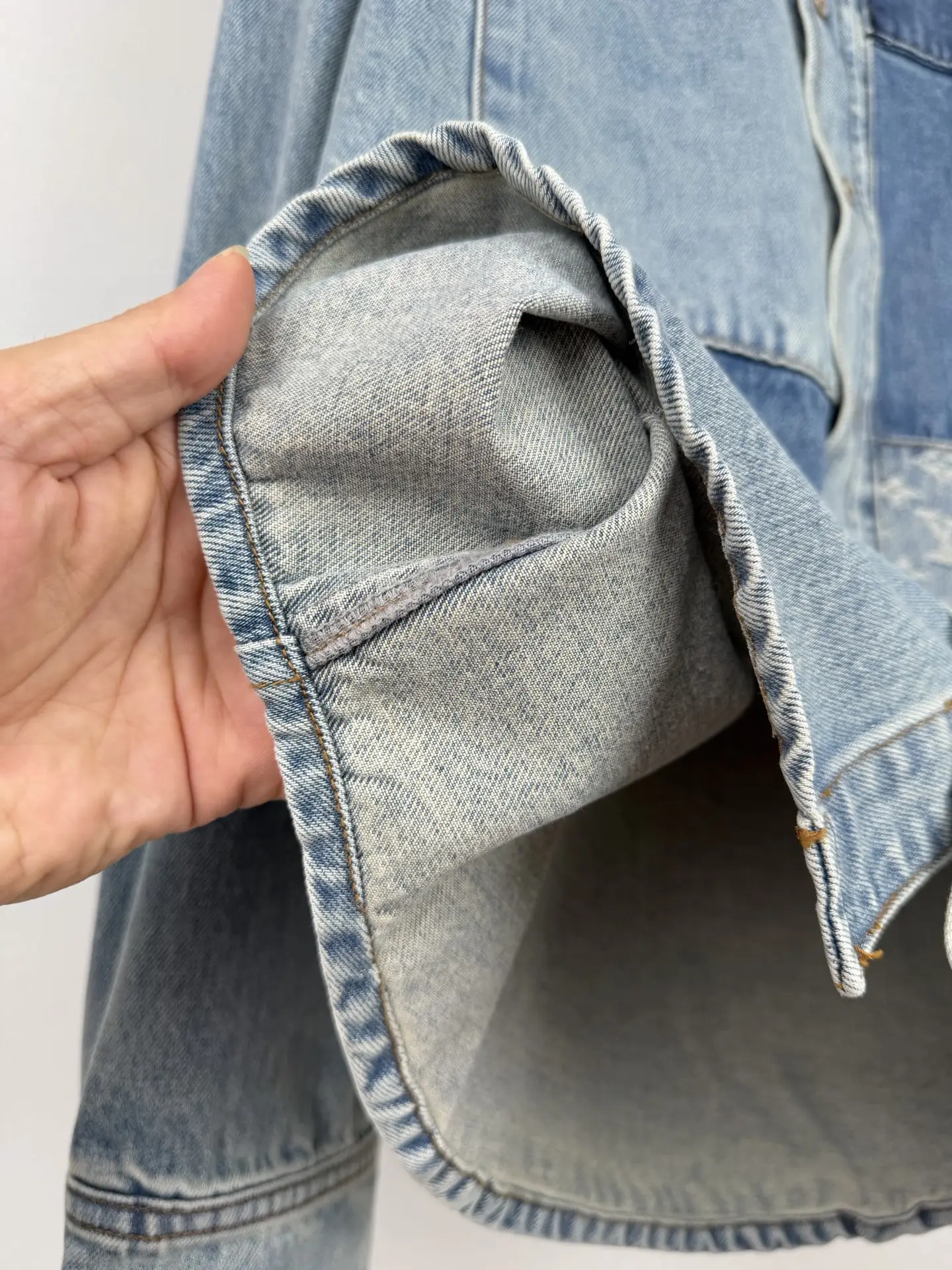 Monogram Patchwork Washed Denim Shirt D34021297 — view 11