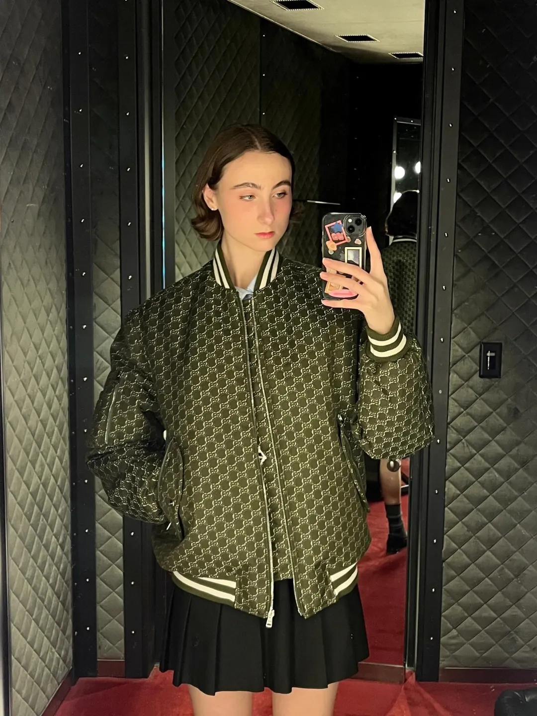 GG Monogram Jacquard Bomber Jacket D34024608 — view 3