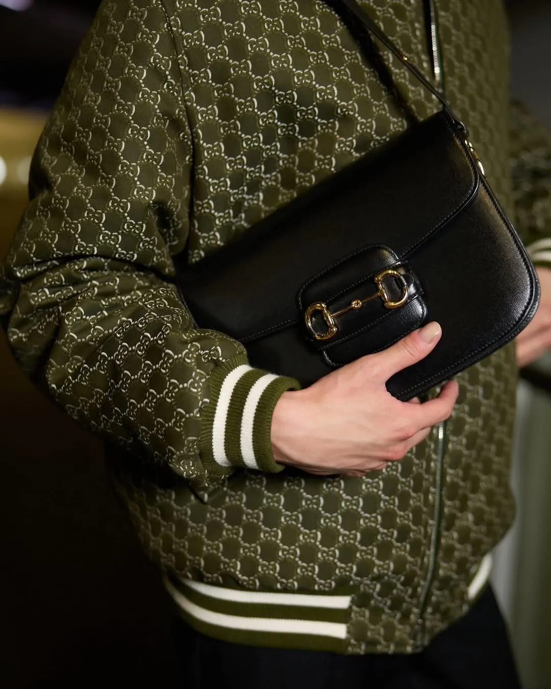 GG Monogram Jacquard Bomber Jacket D34024608 — view 5