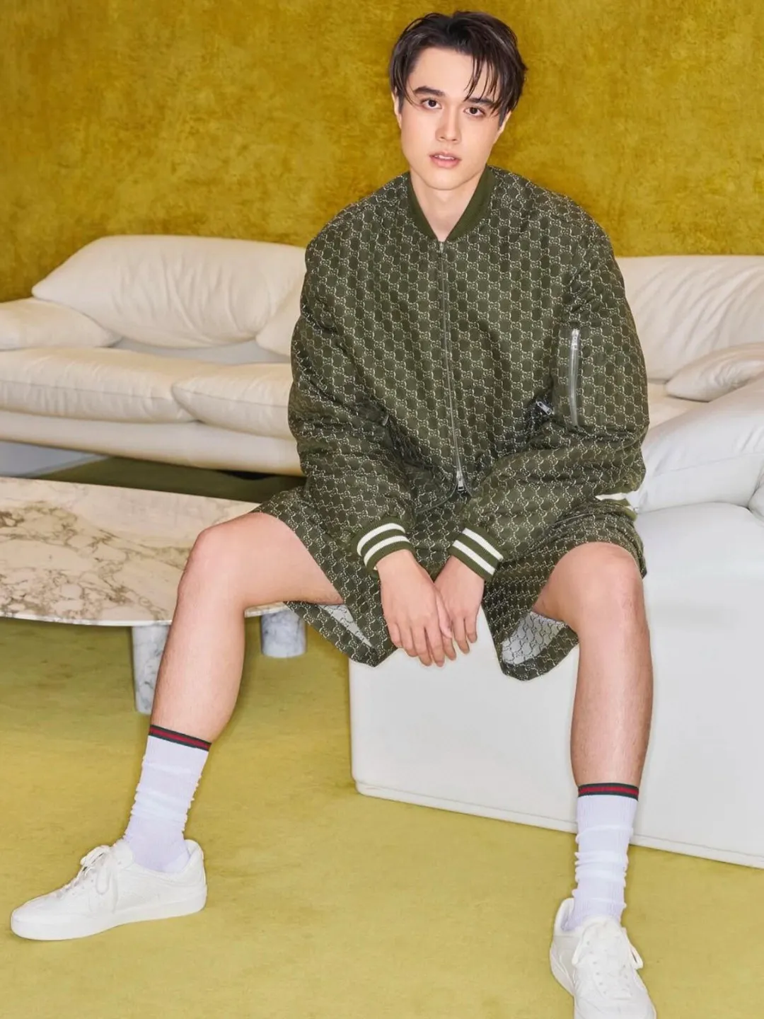 GG Monogram Jacquard Bomber Jacket D34024608 — view 9
