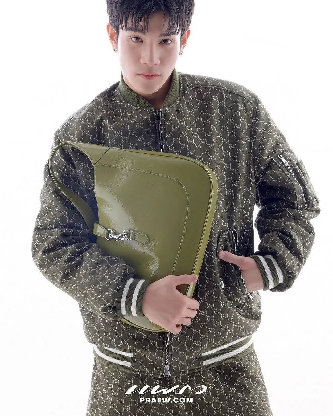 GG Monogram Jacquard Bomber Jacket D34024608 — view 10