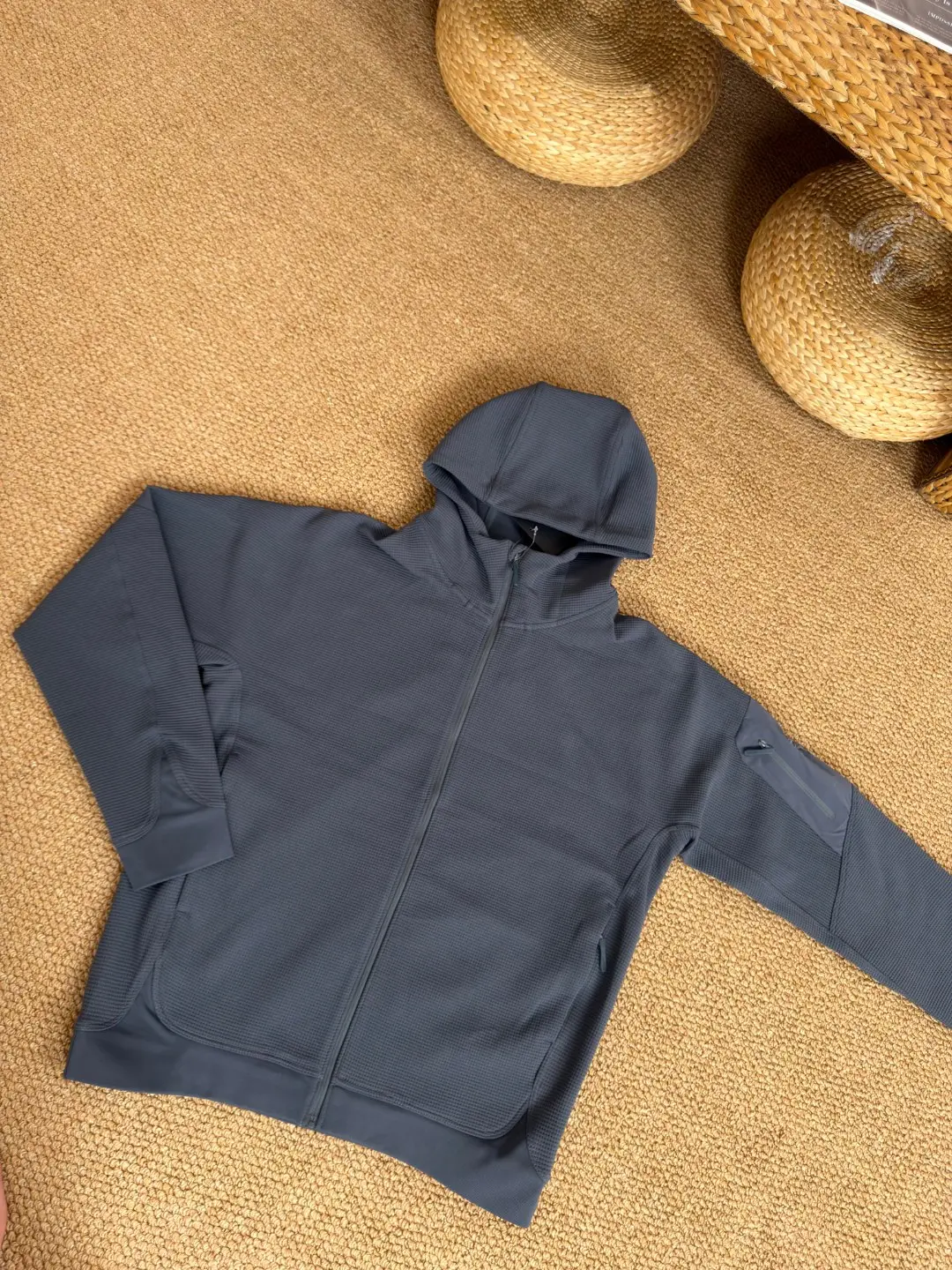 Olera Waffle-Knit Full-Zip Hooded Jacket D34023970