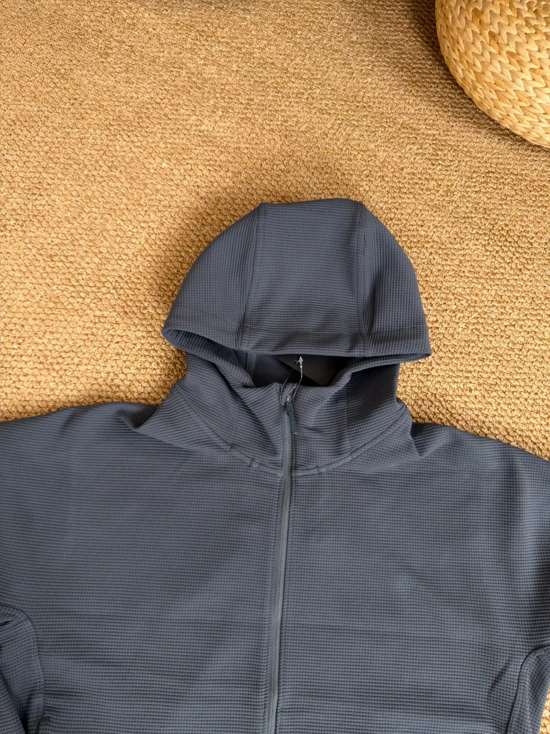 Olera Waffle-Knit Full-Zip Hooded Jacket D34023970 — view 2