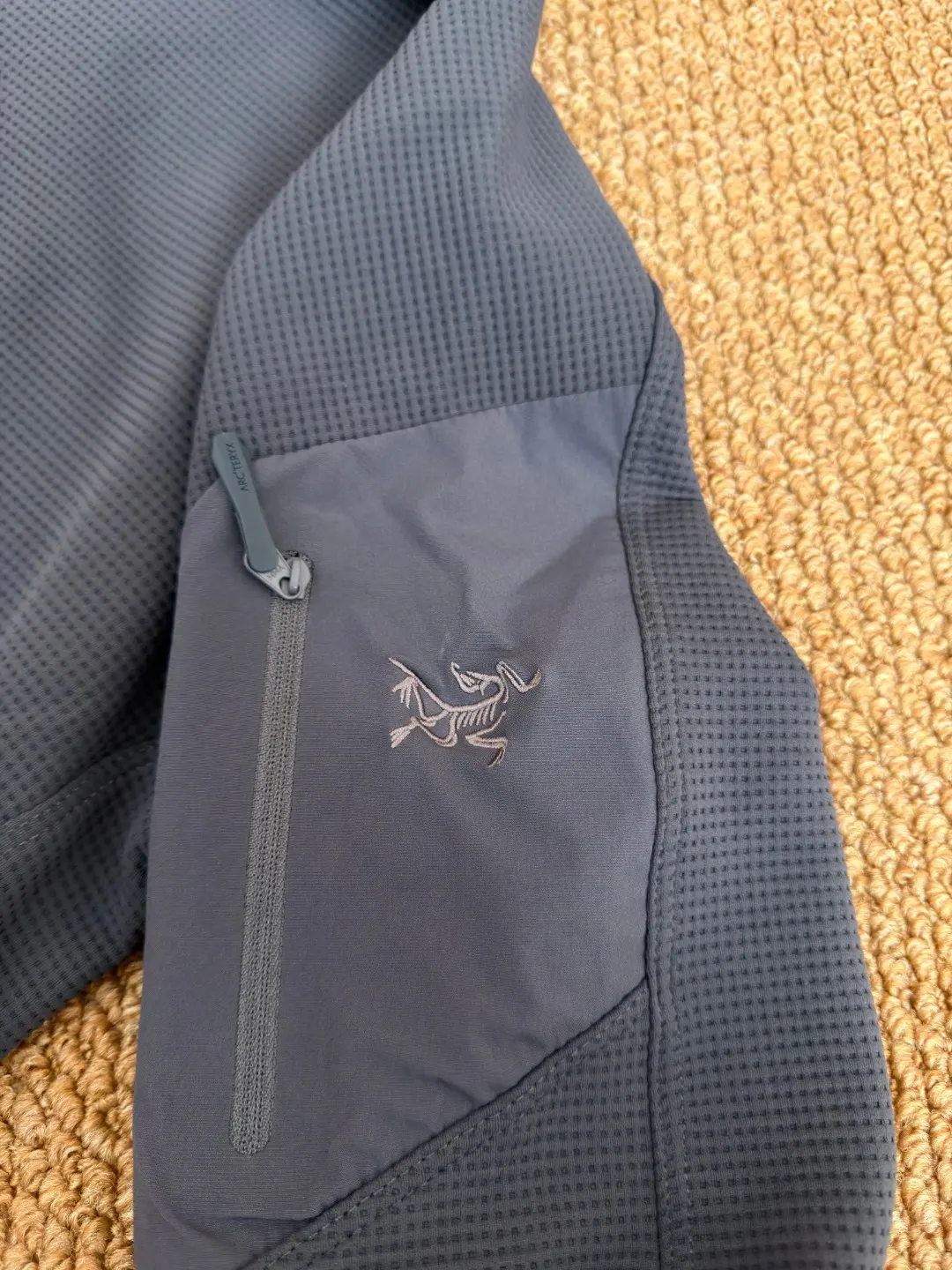 Olera Waffle-Knit Full-Zip Hooded Jacket D34023970 — view 6