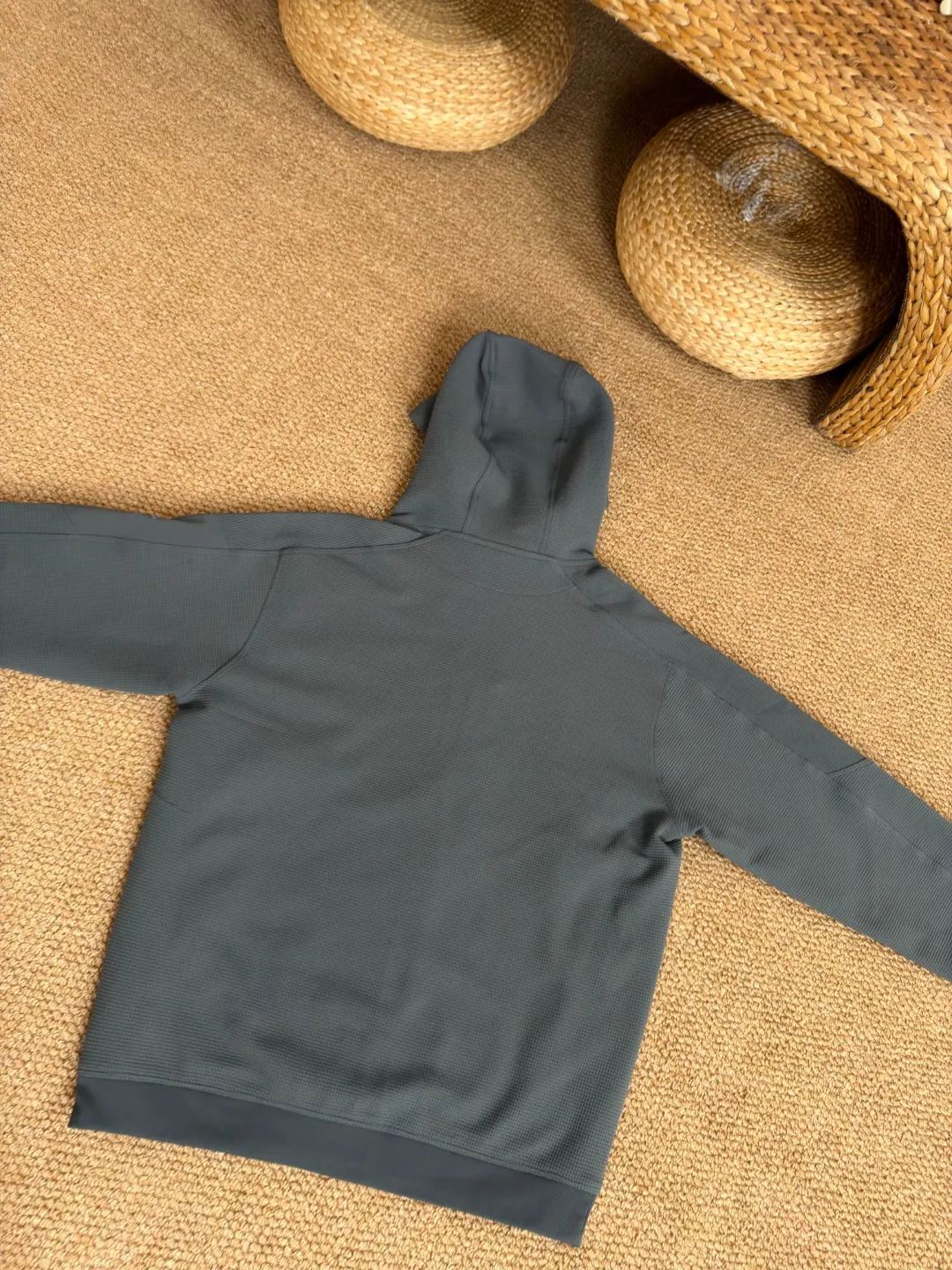 Olera Waffle-Knit Full-Zip Hoodie D34023972 — view 2
