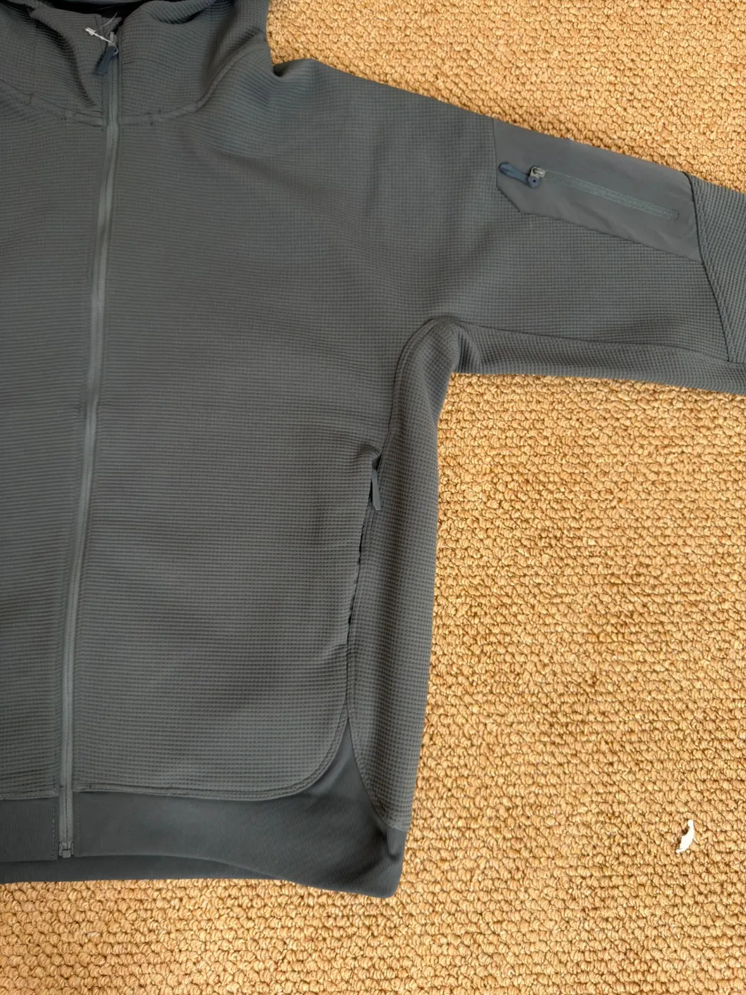 Olera Waffle-Knit Full-Zip Hoodie D34023972 — view 5