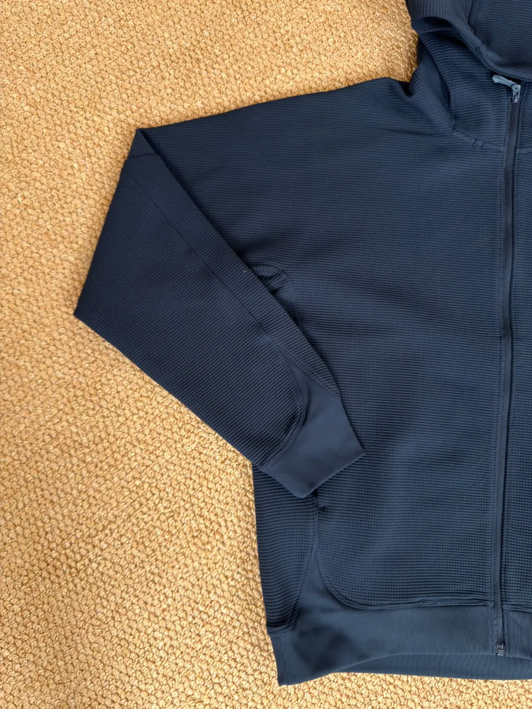 Olera Waffle-Knit Zip-Up Hooded Jacket D34023974 — view 2
