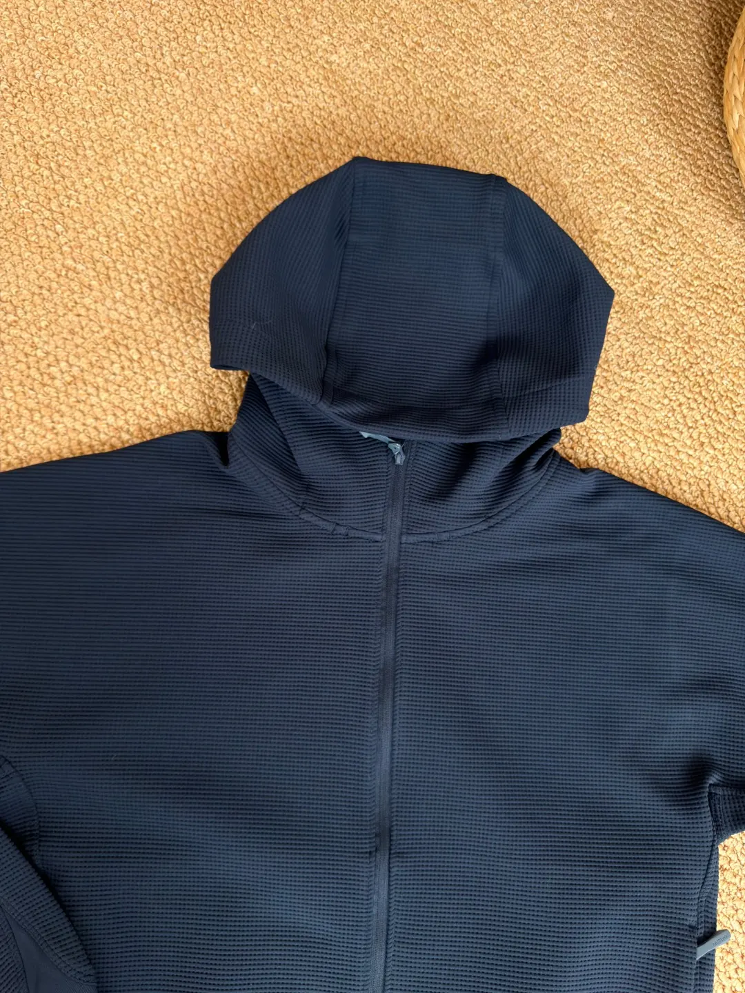 Olera Waffle-Knit Zip-Up Hooded Jacket D34023974 — view 3