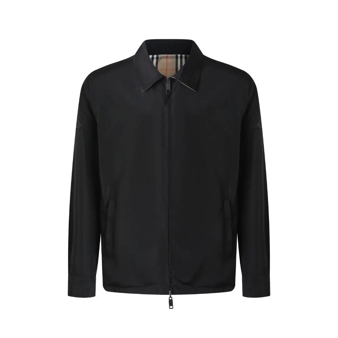 Reversible Check-Print Harrington Jacket D34024766