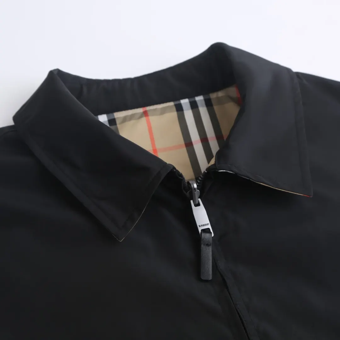 Reversible Check-Print Harrington Jacket D34024766 — view 4