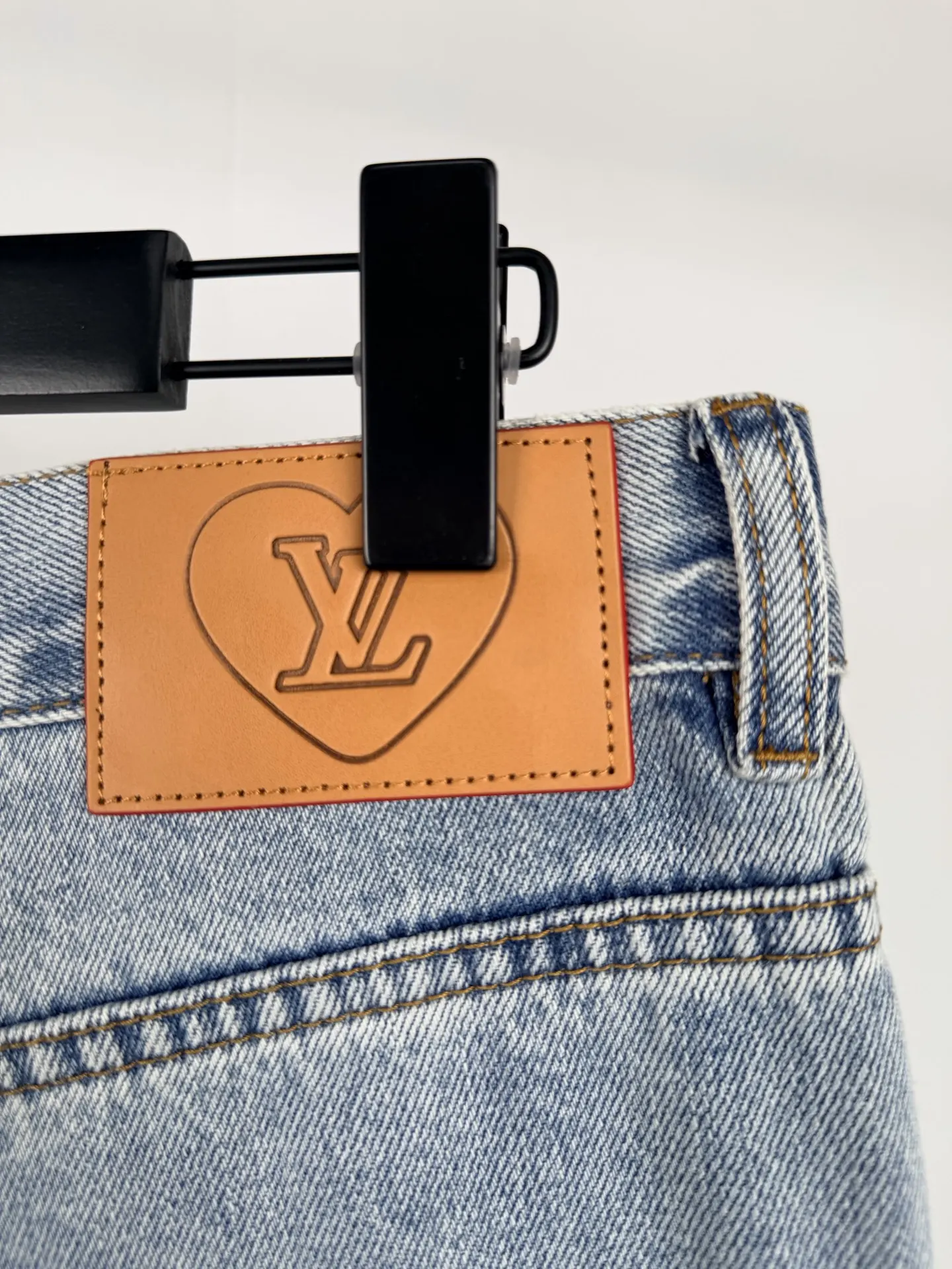 Monogram Embroidered Straight-Leg Jeans D34021397 — view 12