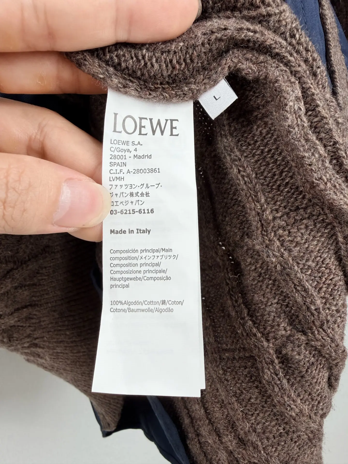 Anagram Hybrid Cable-Knit and Poplin Shirt D34522732 — view 11