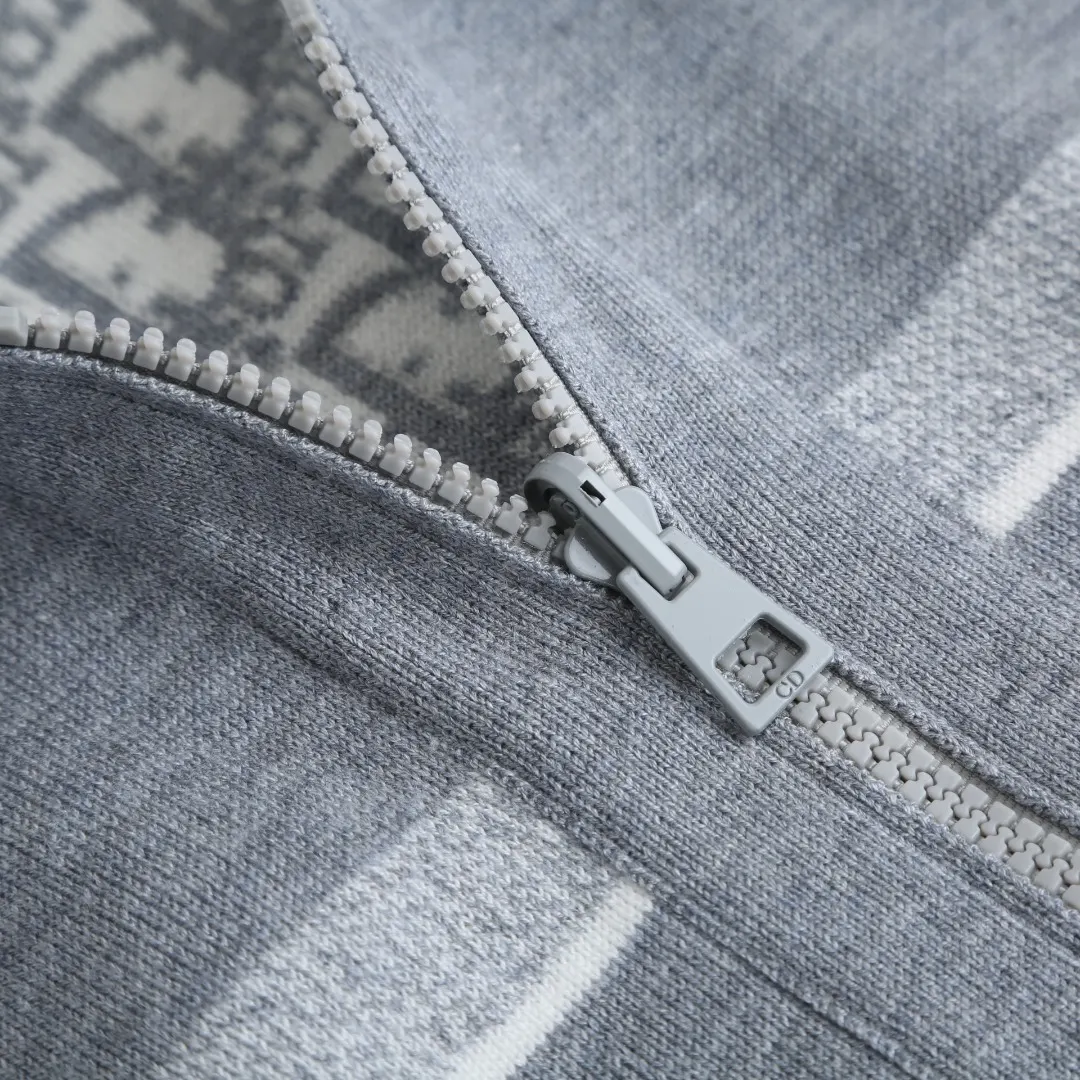 Reversible Oblique Cashmere-Blend Zip-Up Hoodie D35023212 — view 5