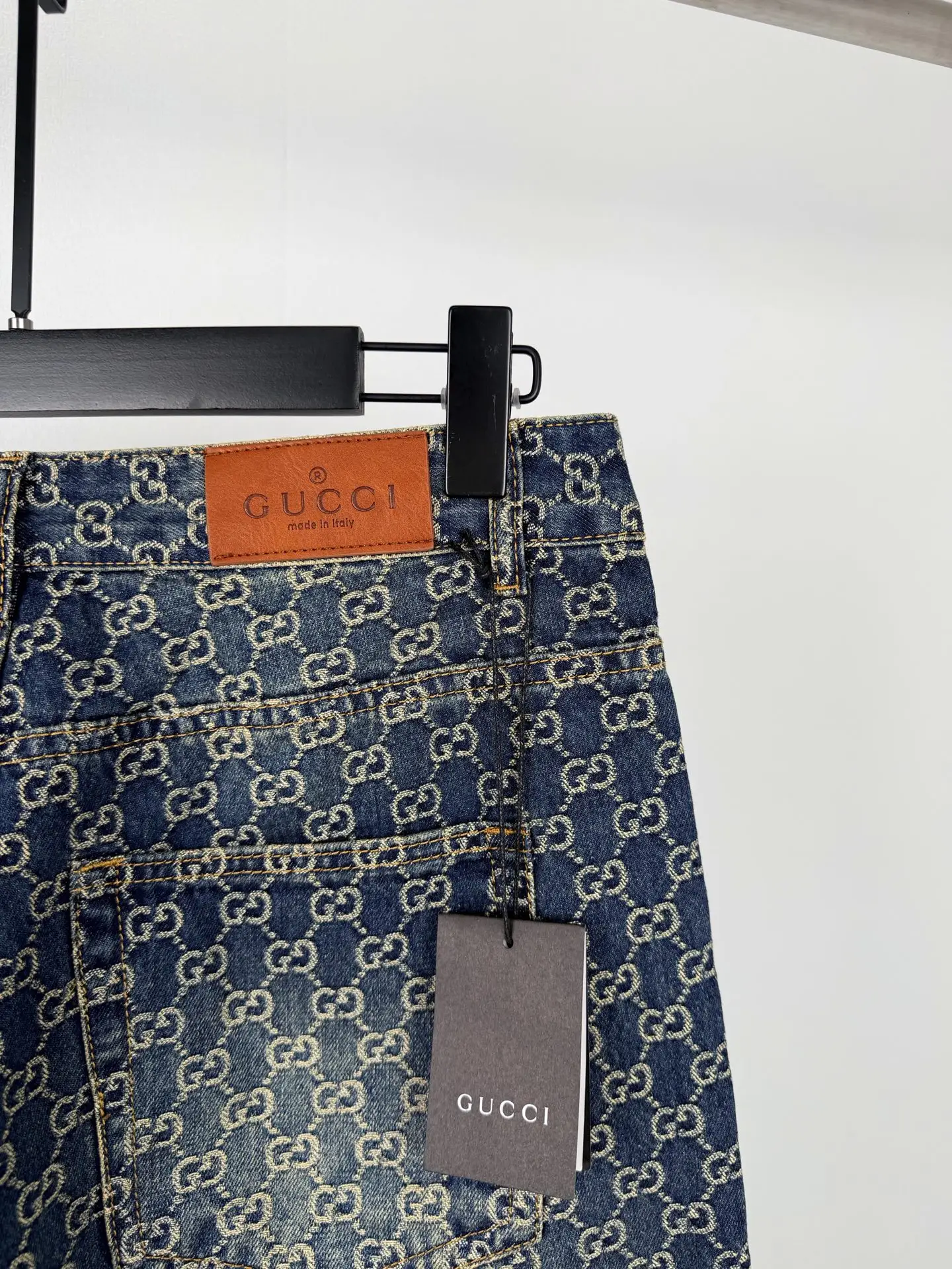 GG Jacquard Monogram Straight-Leg Jeans D35021392 — view 10