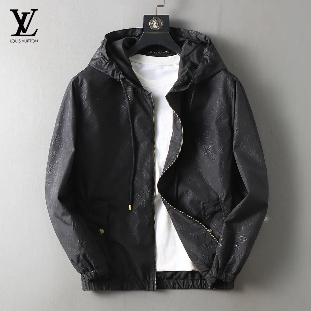 Monogram Embossed Hooded Windbreaker Jacket D35024634