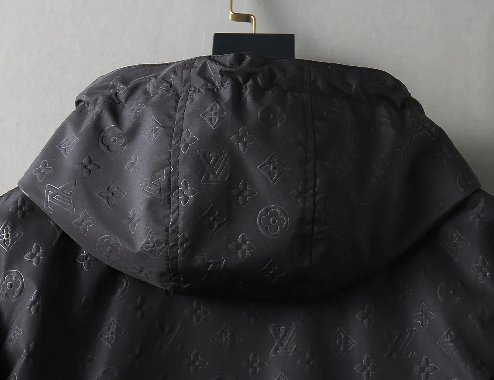 Monogram Embossed Hooded Windbreaker Jacket D35024634 — view 12