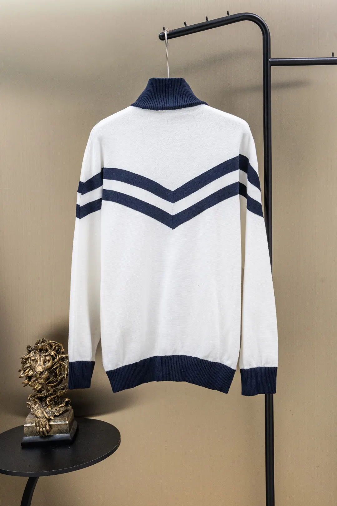 Nautical Knit Zip-Up Cardigan D35024734 — view 2