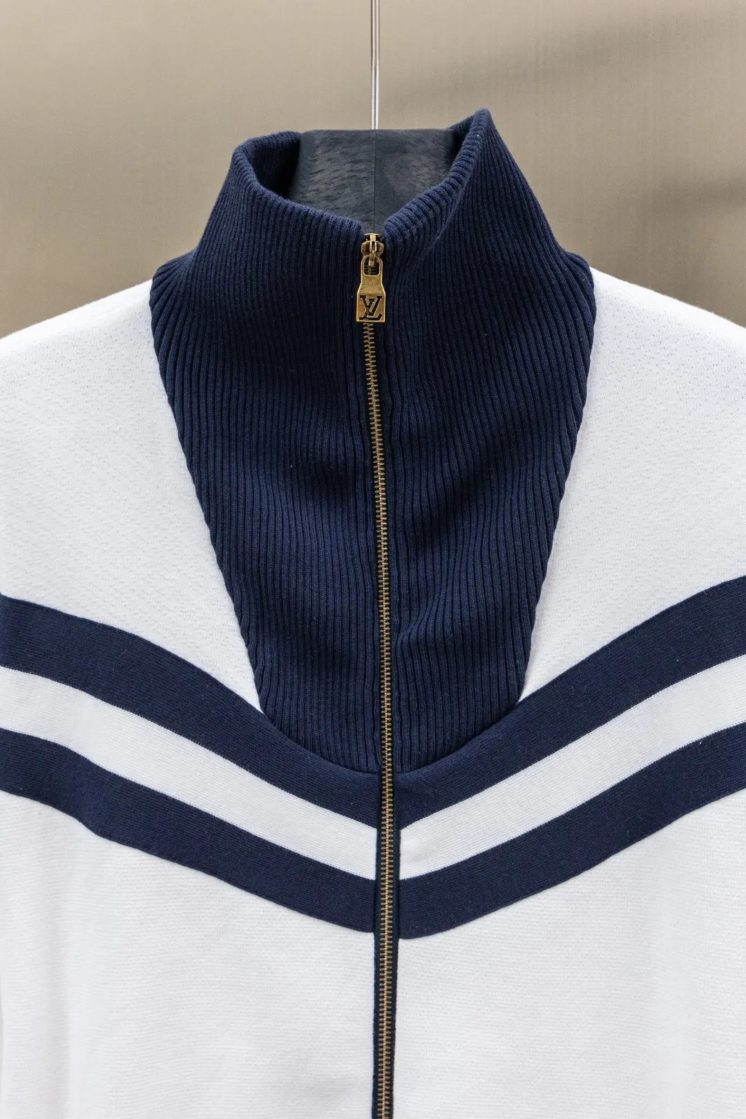 Nautical Knit Zip-Up Cardigan D35024734 — view 3