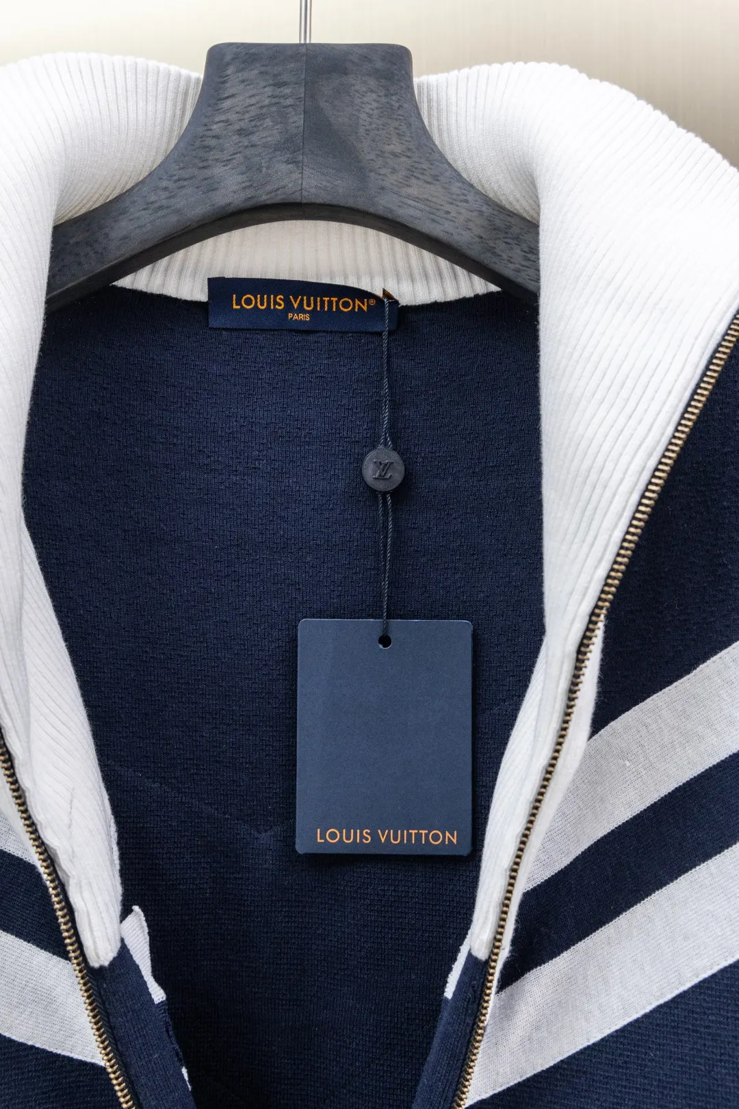 Nautical Knit Zip-Up Cardigan D35024733 — view 10