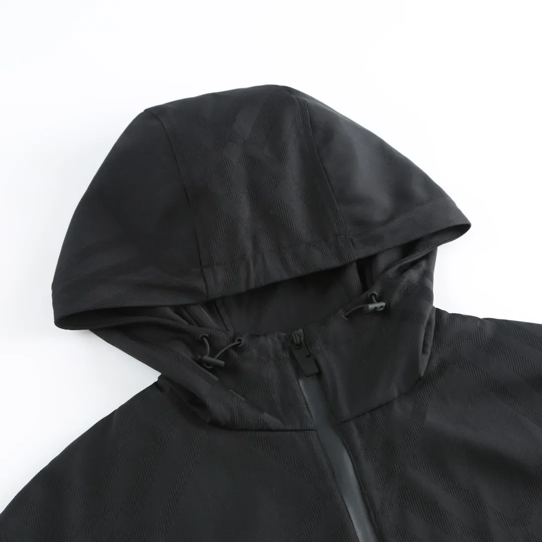 Jacquard Check Hooded Shell Jacket D35524768 — view 8