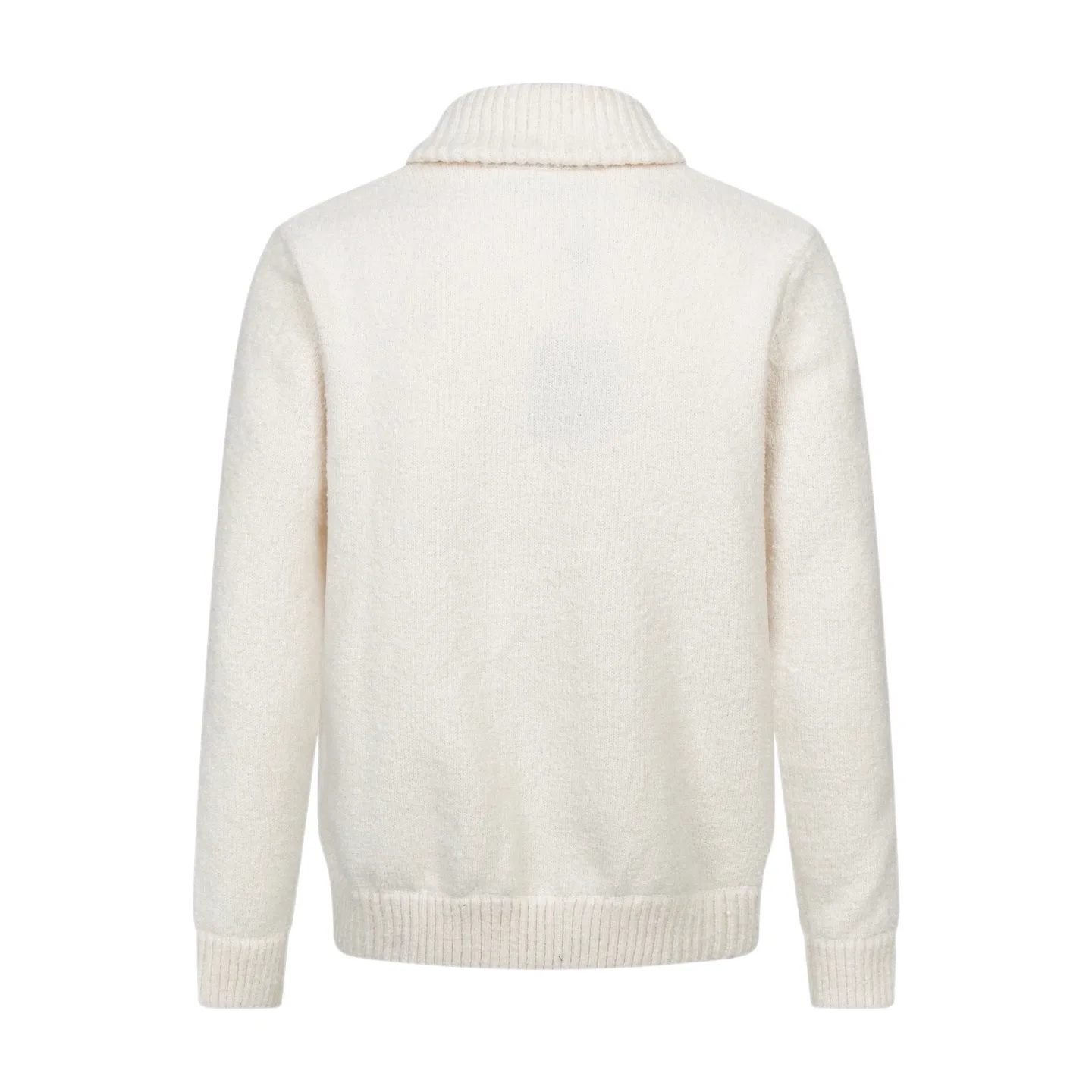 Logo Embroidery Zip-Up Wool Cardigan D36021115 — view 2