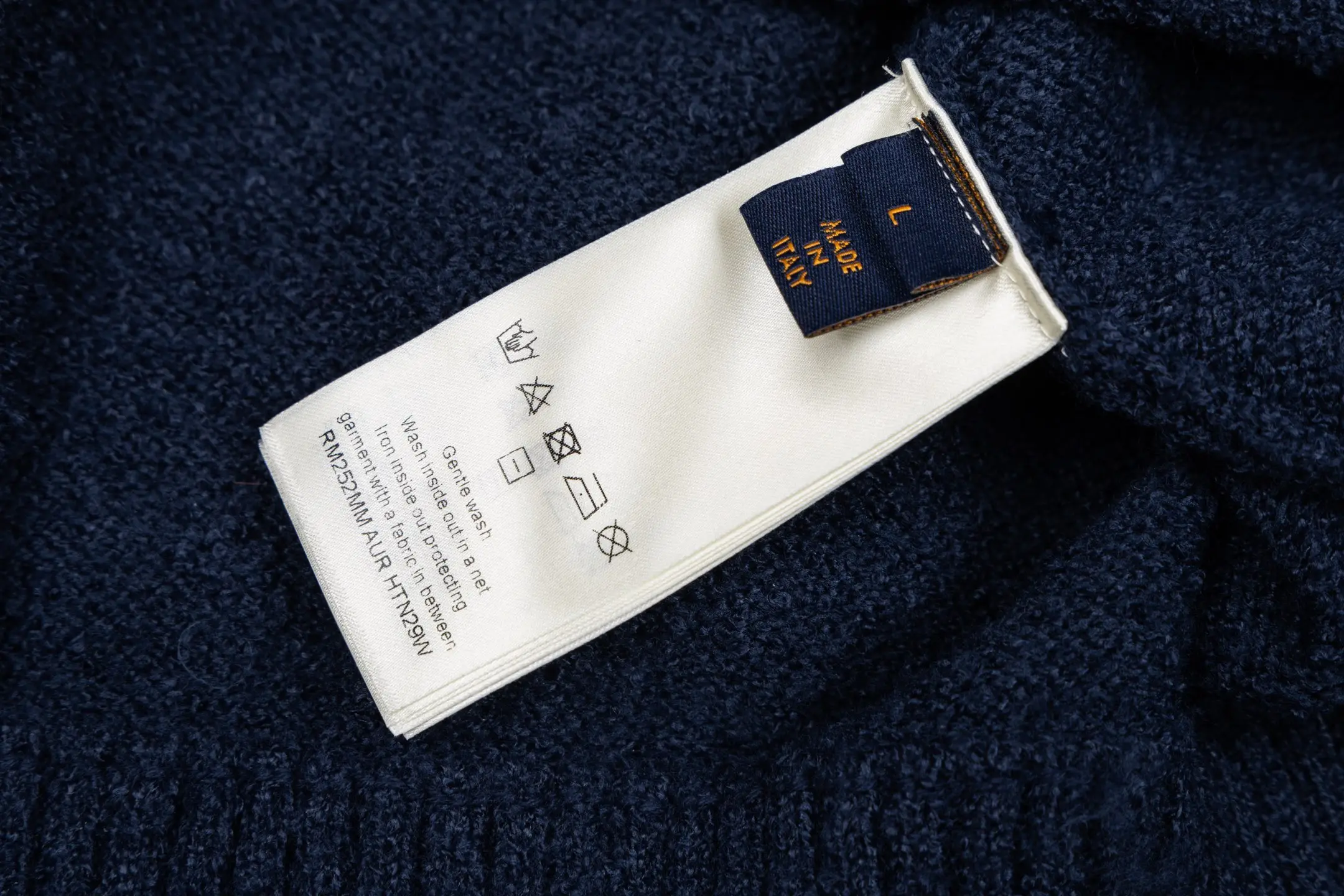 Logo Embroidery Wool Knit Zip-Up Cardigan D36021116 — view 9