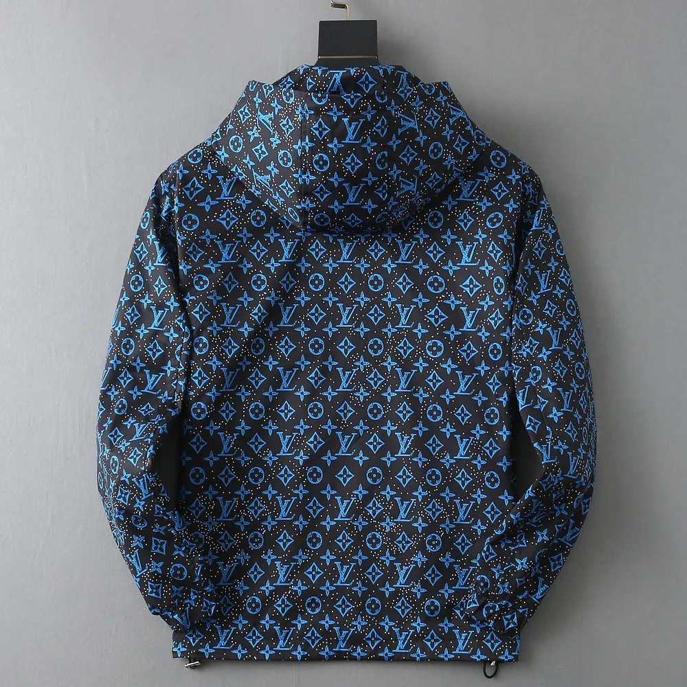 Monogram Print Hooded Windbreaker Jacket D36024657 — view 2