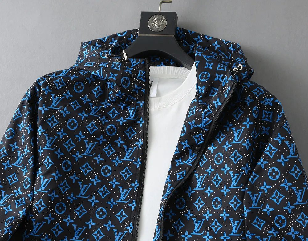 Monogram Print Hooded Windbreaker Jacket D36024657 — view 5