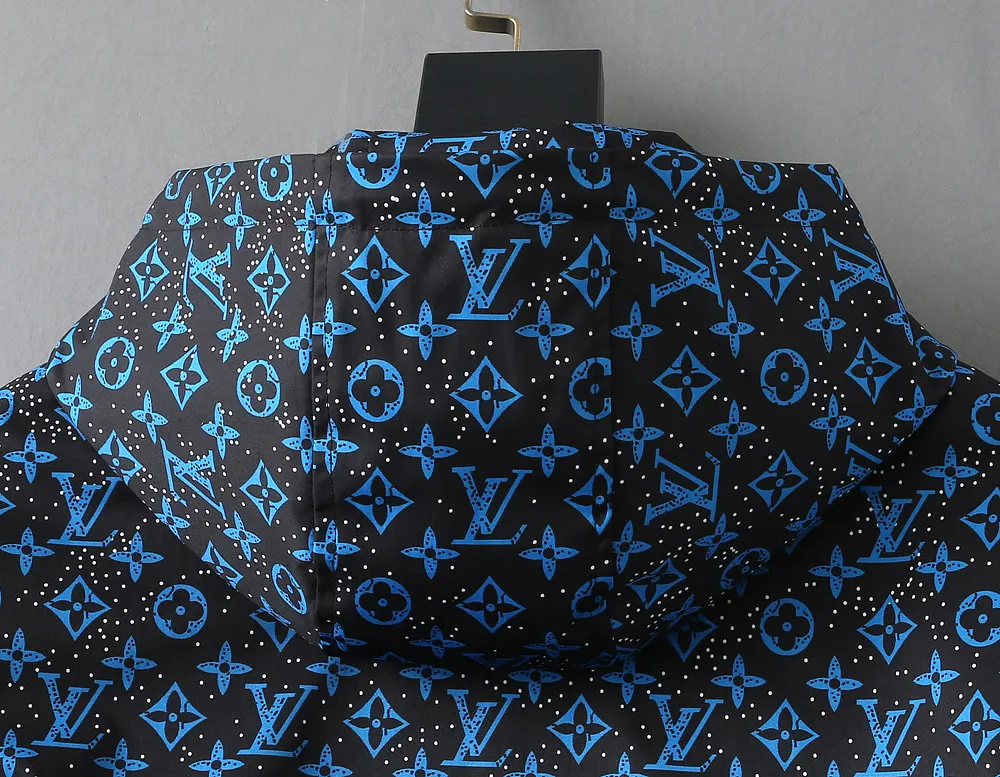Monogram Print Hooded Windbreaker Jacket D36024657 — view 12
