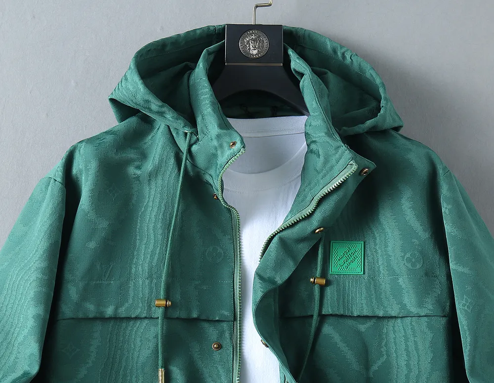 Monogram Jacquard Hooded Windbreaker Jacket D36024637 — view 4