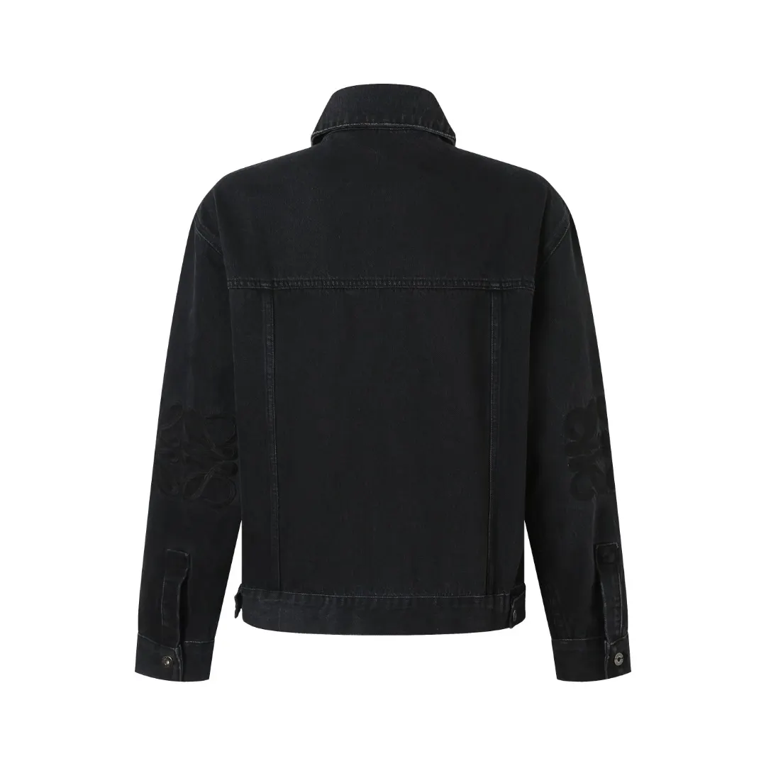 Embroidered Washed Denim Jacket D36024890 — view 2