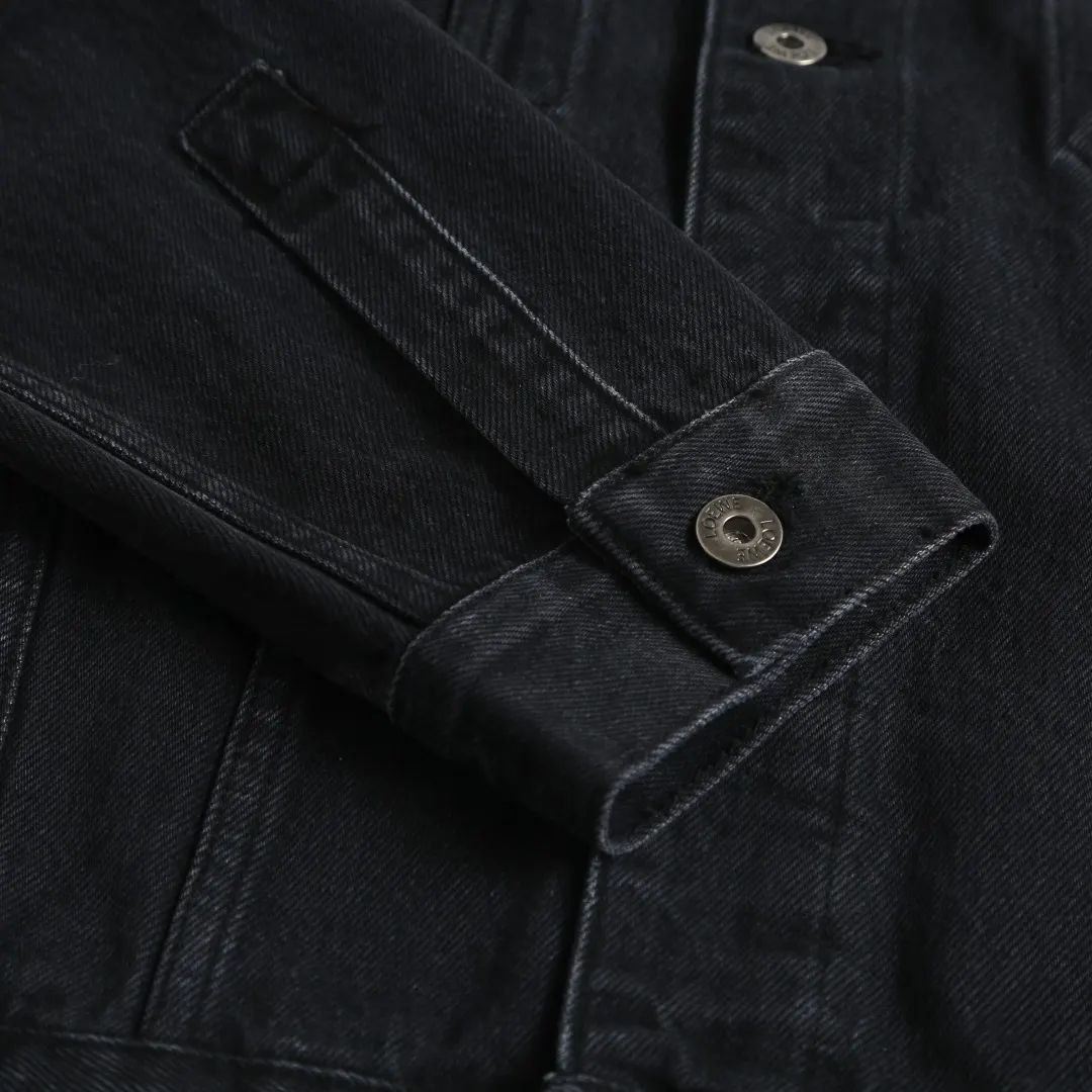 Embroidered Washed Denim Jacket D36024890 — view 6