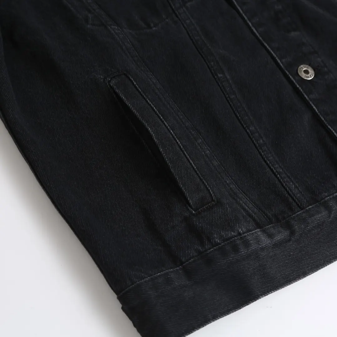 Embroidered Washed Denim Jacket D36024890 — view 7
