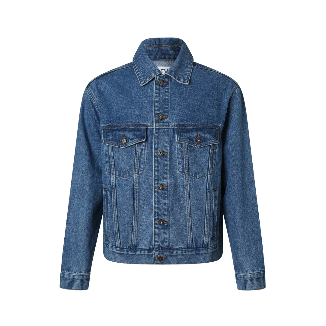 Embroidered Washed Denim Jacket D36024891
