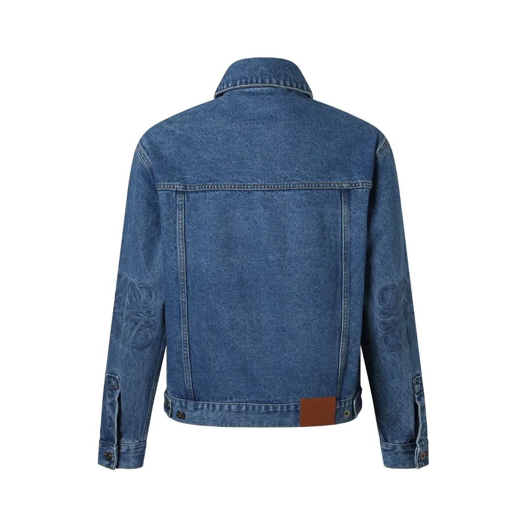 Embroidered Washed Denim Jacket D36024891 — view 2
