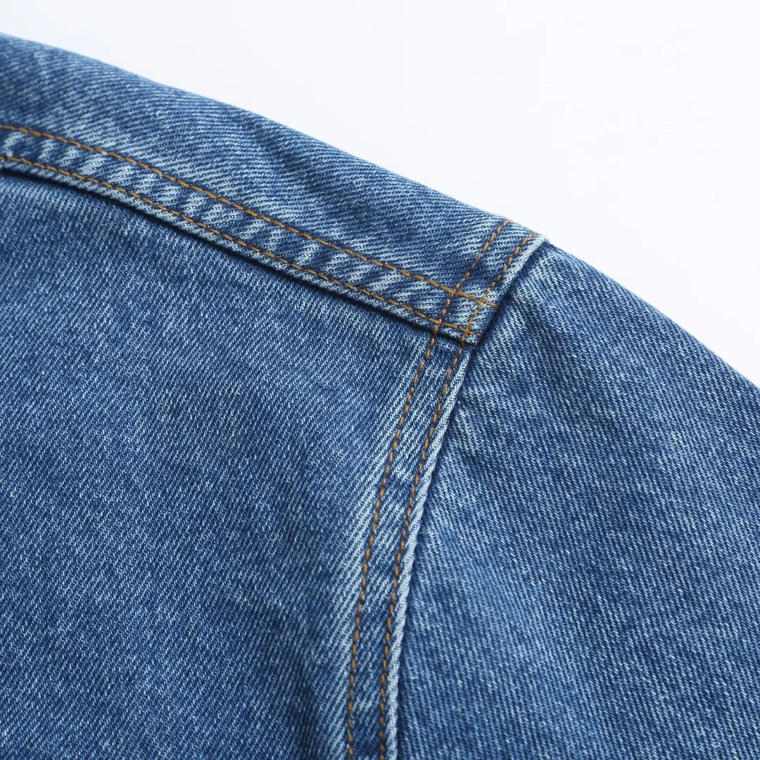 Embroidered Washed Denim Jacket D36024891 — view 4