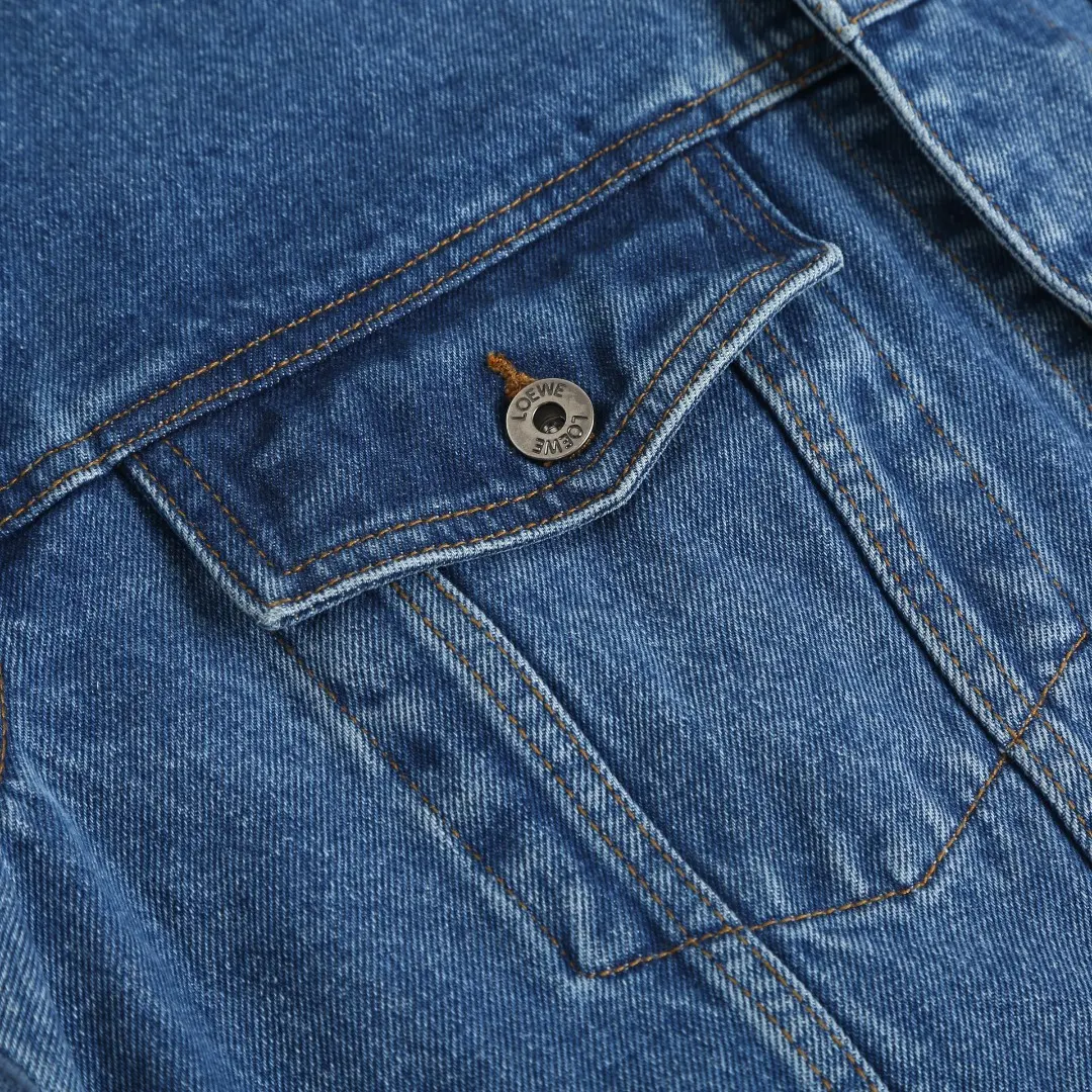 Embroidered Washed Denim Jacket D36024891 — view 5
