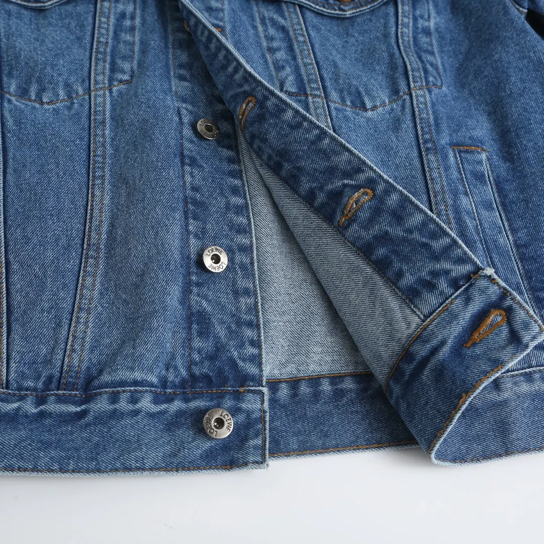 Embroidered Washed Denim Jacket D36024891 — view 6